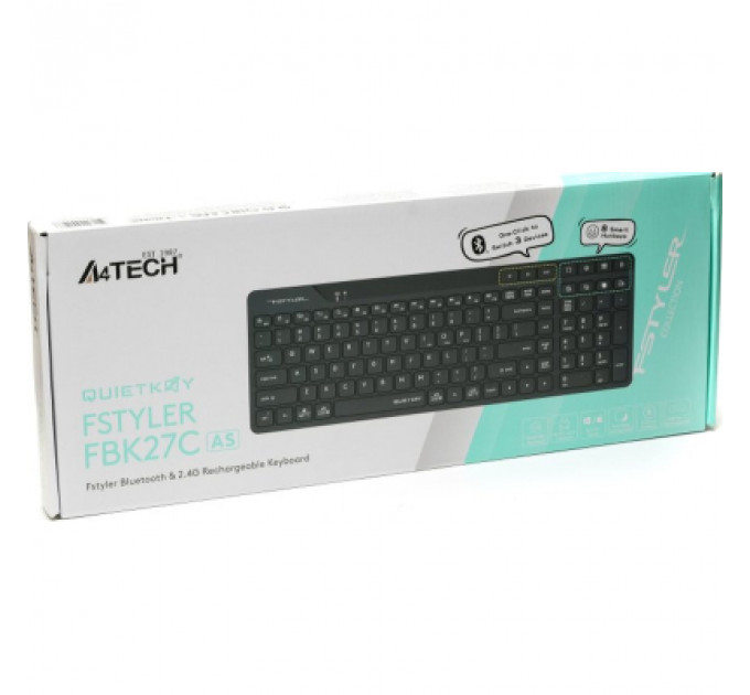 Клавіатура A4Tech FBK27C AS Wireless Black (4711422001266)