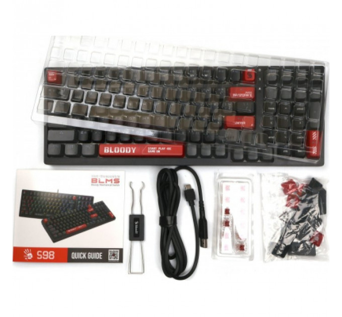 Клавіатура A4Tech Bloody S98 RGB BLMS Red USB Bloody Red (4711421991674)