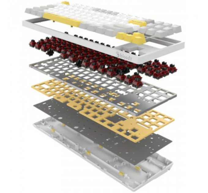 Клавіатура A4Tech Bloody S87 RGB BLMS TKL USB Energy White (4711421993708)