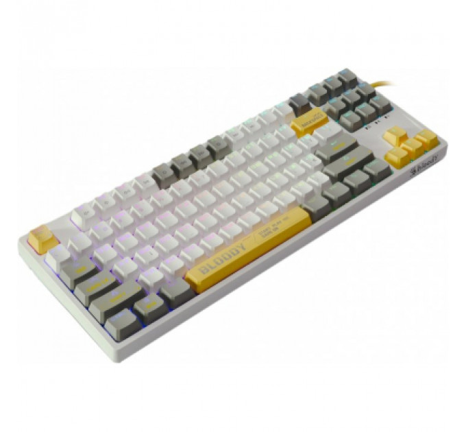 Клавіатура A4Tech Bloody S87 RGB BLMS TKL USB Energy White (4711421993708)