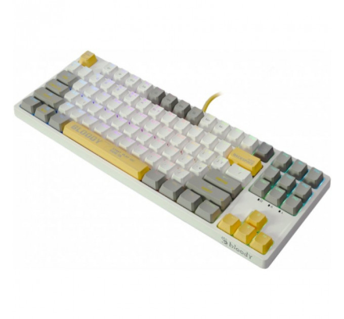 Клавіатура A4Tech Bloody S87 RGB BLMS TKL USB Energy White (4711421993708)