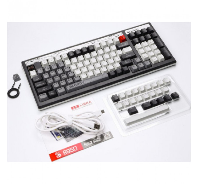 Клавіатура A4Tech Bloody B950 RGB LK Libra USB Warrior Grey (4711421995450)