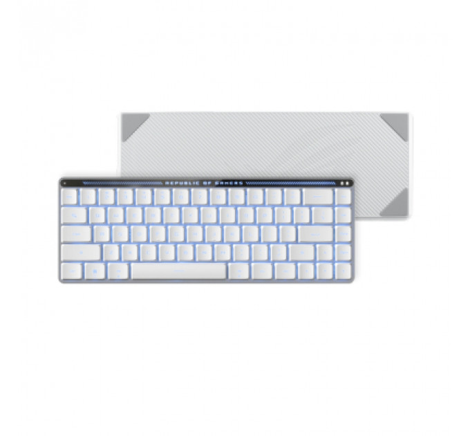 Клавіатура ASUS ROG Falchion RX Low Profile Red Wireless/Bluetooth/USB UA White (90MP03EC-BKMA10)