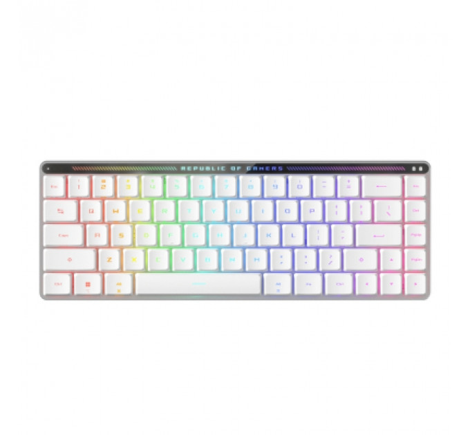 Клавіатура ASUS ROG Falchion RX Low Profile Red Wireless/Bluetooth/USB UA White (90MP03EC-BKMA10)