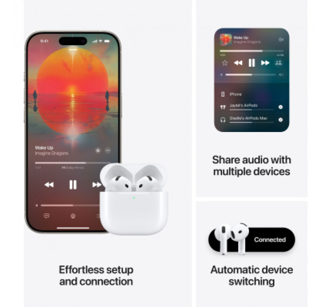 Навушники Apple AirPods 4 with Active Noise Cancellation (MXP93ZE/A)