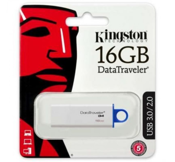 USB флеш накопичувач Kingston 16Gb DataTraveler Generation 4 (DTIG4/16GB)