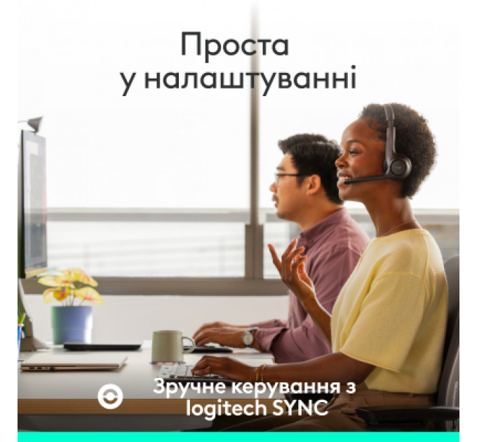 Навушники Logitech Zone 305 for Business Wireless/Bluetooth UC Black (981-001453)