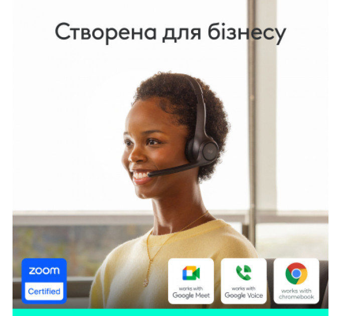 Навушники Logitech Zone 305 for Business Wireless/Bluetooth UC Black (981-001453)