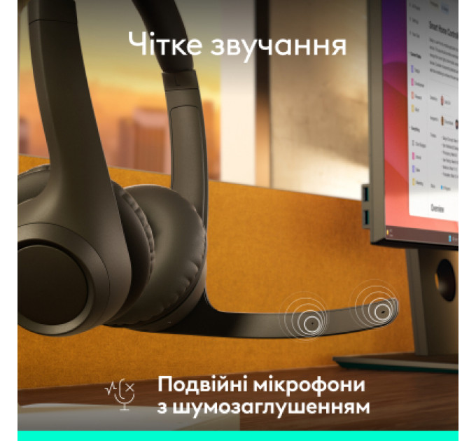 Навушники Logitech Zone 305 for Business Wireless/Bluetooth UC Black (981-001453)