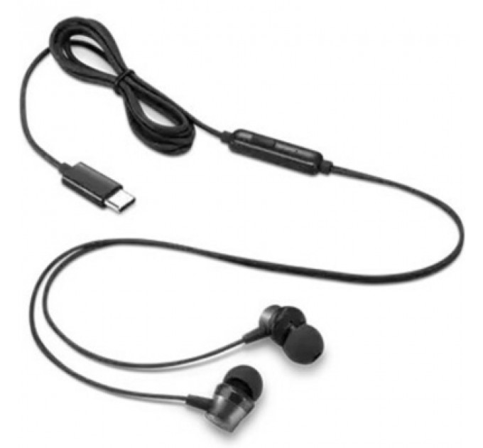 Навушники Lenovo USB-C Wired In-Ear Headphone Black (4XD1J77351)