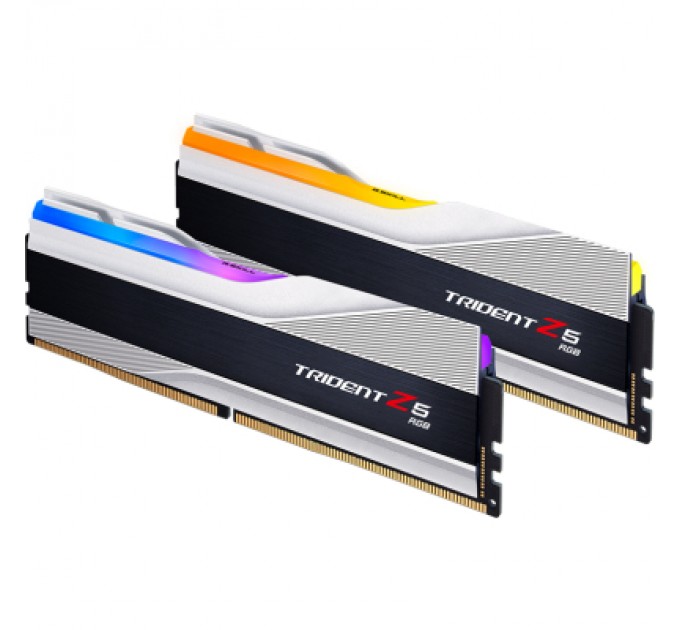 G.Skill Модуль пам'яті для комп'ютера DDR5 32GB (2x16GB) 6000 MHz Trident Z5 NEO RGB Silver G.Skill (F5-6000J3040F16GX2-TZ5RS)