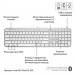 Клавіатура Logitech MX Keys S для MAC Bluetooth/Wireless UA Pale Grey (920-011638)
