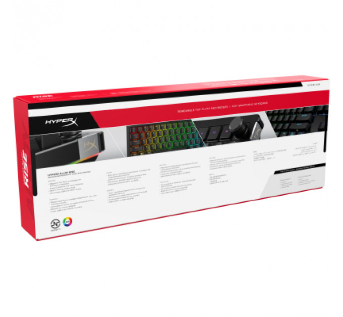 Клавіатура HyperX Alloy Rise PBT HX Red USB UA Black (7G7A3AA)