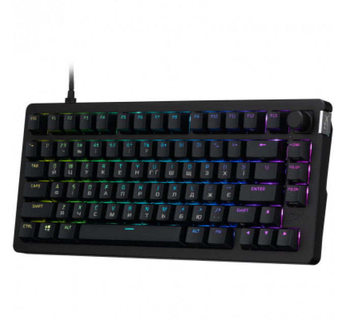 Клавіатура HyperX Alloy Rise 75 PBT HX Red USB UA Black (7G7A4AA)