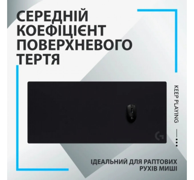 Килимок для мишки Logitech G840 Gaming Mouse Pad Black (943-000778)