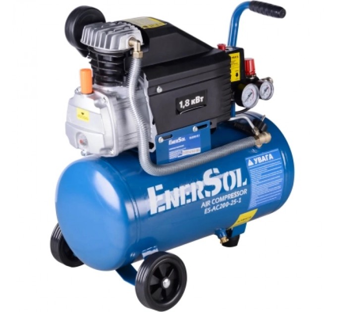 Enersol Компресор Enersol поршневий 200 л/хв, 1.8 кВт, вага 22 кг (ES-AC200-25-1)