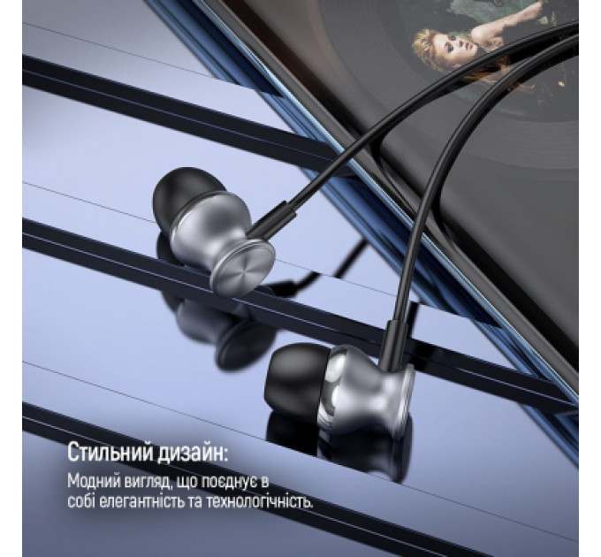 Навушники ColorWay 3.5 mm Wired Earphone UrbanBeat Black (CW-WD03BK)