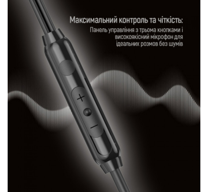 Навушники ColorWay 3.5 mm Wired Earphone UrbanBeat Black (CW-WD03BK)
