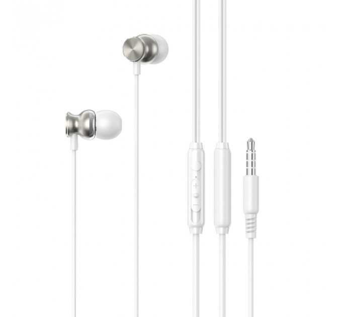 Навушники ColorWay 3.5 mm Wired Earphone UrbanBeat White (CW-WD03WT)