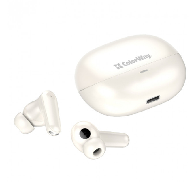Навушники ColorWay Slim TWS-1 Earbuds Long Life Beige (CW-TWS1BE)
