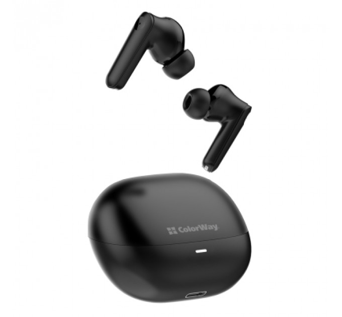 Навушники ColorWay Slim TWS-1 Earbuds Long Life Black (CW-TWS1BK1)