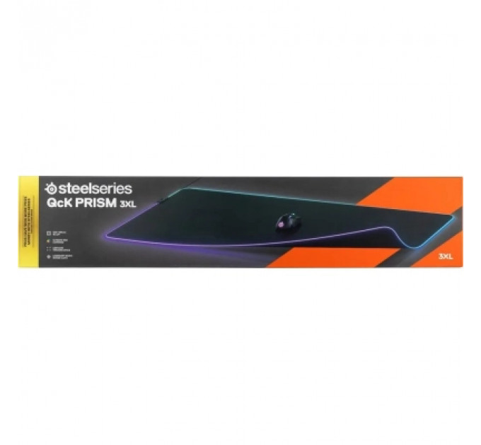 Килимок для мишки SteelSeries QcK Prism Cloth 3XL Etail RGB Black (63512)