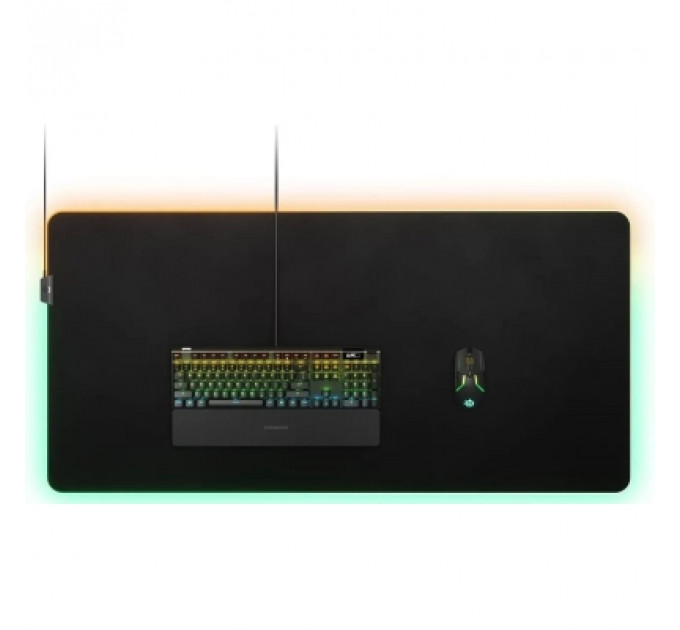 Килимок для мишки SteelSeries QcK Prism Cloth 3XL Etail RGB Black (63512)