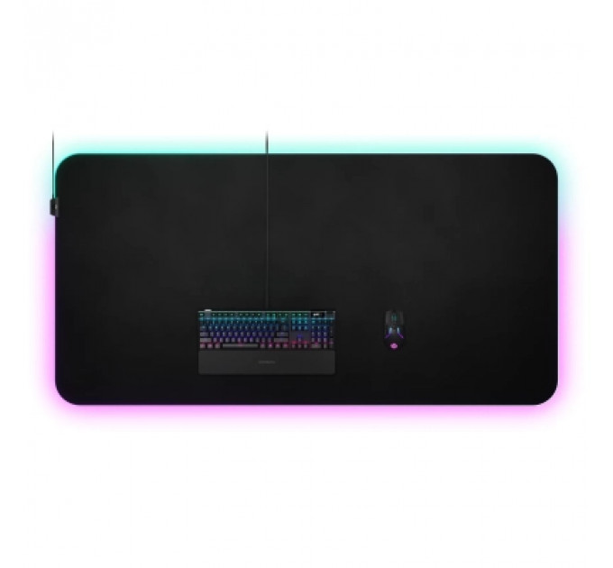 Килимок для мишки SteelSeries QcK Prism Cloth 5XL Etail RGB Black (63524)