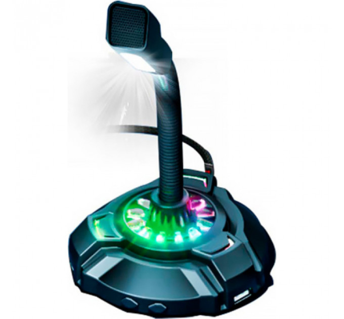 Мікрофон HP DHP-1100C RGB backlit 3.5мм+USB Black (DHP-1100C)