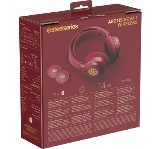 Навушники SteelSeries Arctis Nova 7 Wireless Dragon Edition Red (61557)