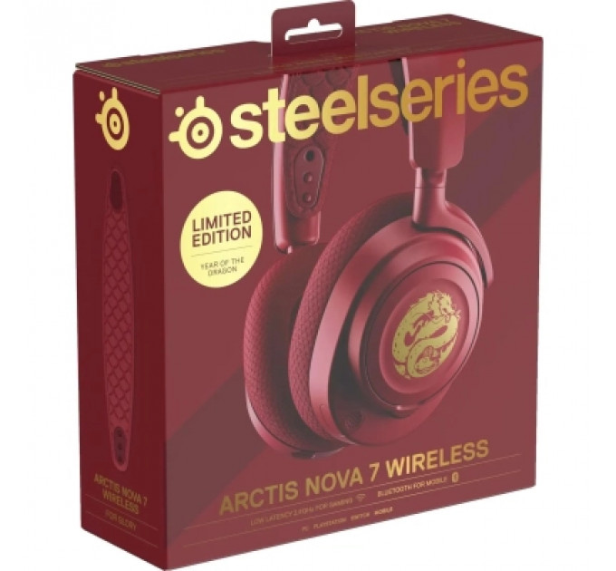 Навушники SteelSeries Arctis Nova 7 Wireless Dragon Edition Red (61557)