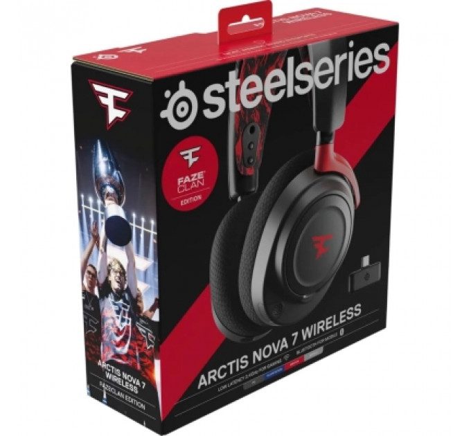 Навушники SteelSeries Arctis Nova 7 Wireless Faze Clan Black (61556)