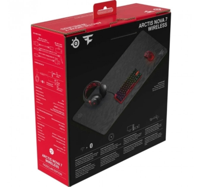Навушники SteelSeries Arctis Nova 7 Wireless Faze Clan Black (61556)