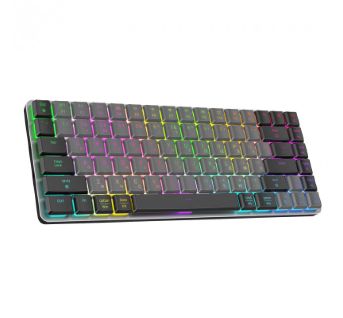 Клавіатура GamePro MK230R Red Swich Low Profile RGB Wireless/Bluetooth/USB Dark Gray (MK230R)