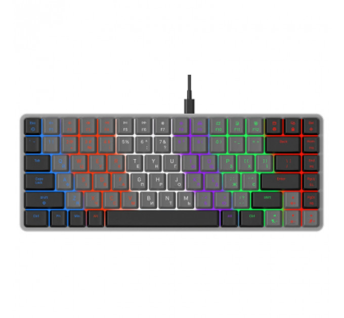Клавіатура GamePro MK140R Red Swich Low Profile USB Dark Gray (MK140R)