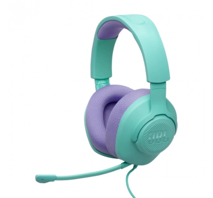 Навушники JBL Quantum 100M2 Cyan (JBLQTUM100M2CYN)