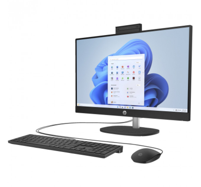 Комп'ютер HP 24-cr1007ua AiO / Ultra5-125U, 16, 512, WiFi, Cam, K&M (AE0P6EA)