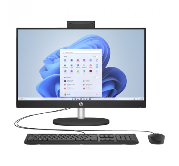 Комп'ютер HP 24-cr1007ua AiO / Ultra5-125U, 16, 512, WiFi, Cam, K&M (AE0P6EA)