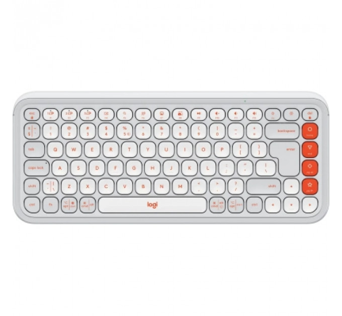 Клавіатура Logitech POP Icon Keys Bluetooth UA Off-White (920-013072)