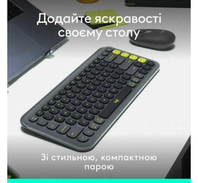 Комплект Logitech POP Icon Combo Bluetooth UA Graphite (920-013156)