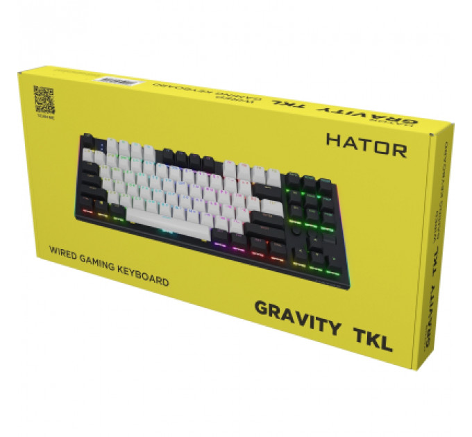 Клавіатура Hator Gravity TKL Orange USB Black (HTK560UA)