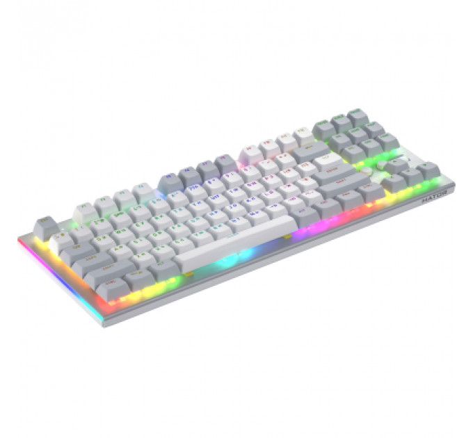 Клавіатура Hator Gravity TKL Orange USB White (HTK561UA)