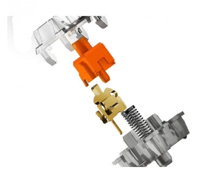 Клавіатура Hator Gravity TKL Orange USB White (HTK561UA)