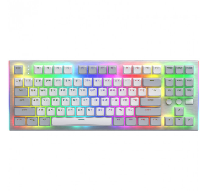 Клавіатура Hator Gravity TKL Orange USB White (HTK561UA)