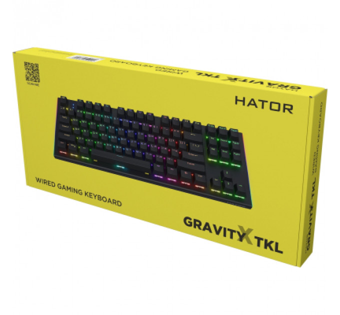Клавіатура Hator Gravity X TKL Orange USB Black (HTK550UA)