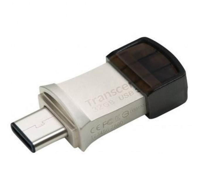 USB флеш накопичувач Transcend 32GB JetFlash 890S Silver USB 3.1 (TS32GJF890S)
