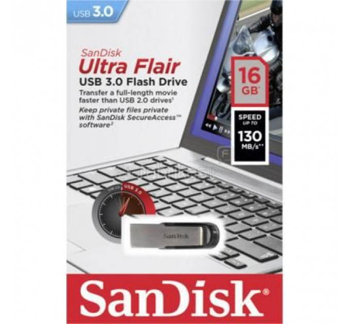 USB флеш накопичувач SanDisk 16GB Ultra Flair USB 3.0 (SDCZ73-016G-G46)