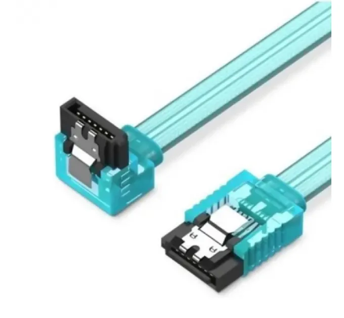 Кабель для передачі даних SATA 3.0 7pin F/F 0.5m L Blue Vention (KDDSD)