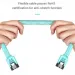 Кабель для передачі даних SATA 3.0 7pin F/F 0.5m L Blue Vention (KDDSD)
