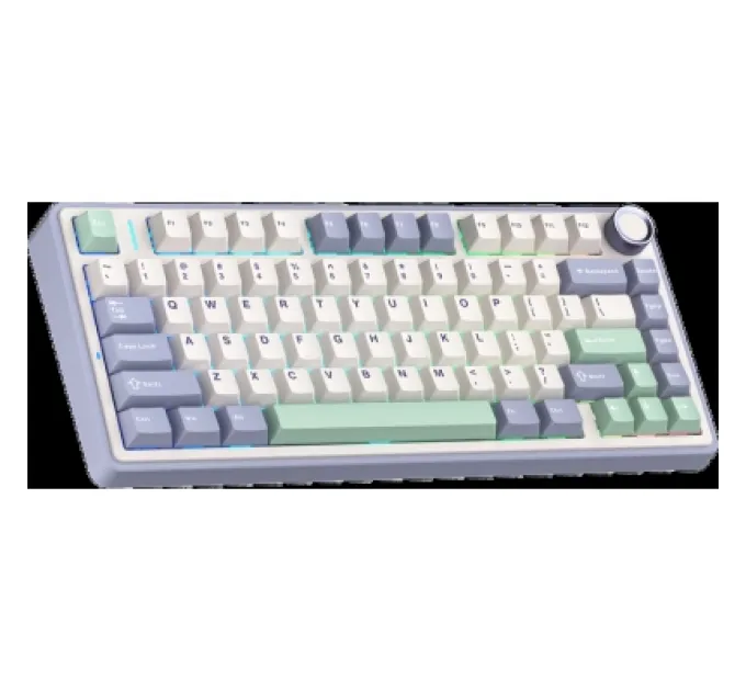 Клавіатура Aula F75 Gasket Greywood V3 switch Hot-Swap PBT Wireless/Bluetooth/USB White (6948391208640)